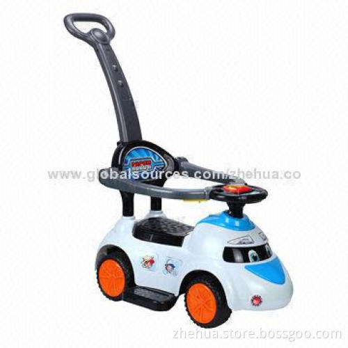 2014 new best-price baby slide ride-on car with music, handlebar, pedal